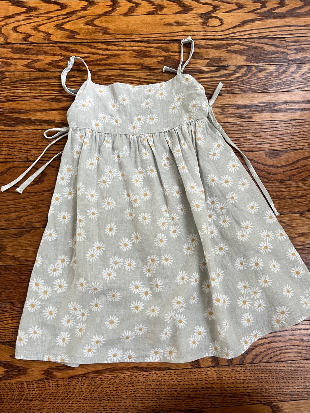 Rylee and Cru Girls' Sage Daisy Print Sundress